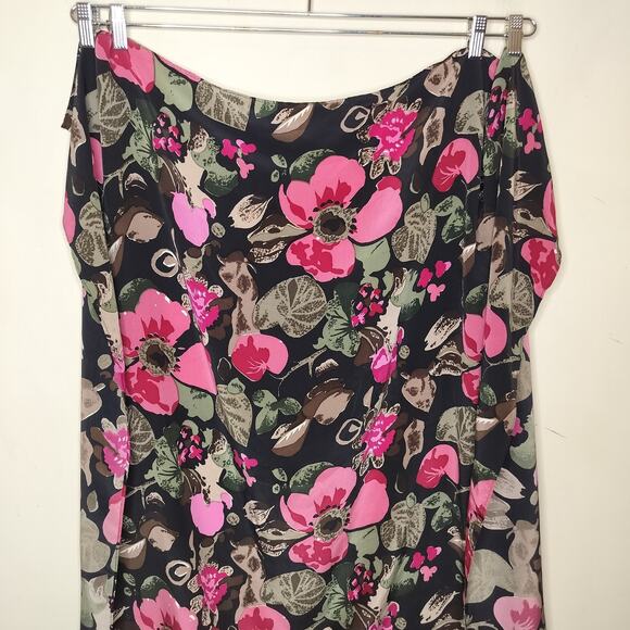 Saville Row 100% Silk Floral Scarf 39" X 40 " - Picture 2 of 8